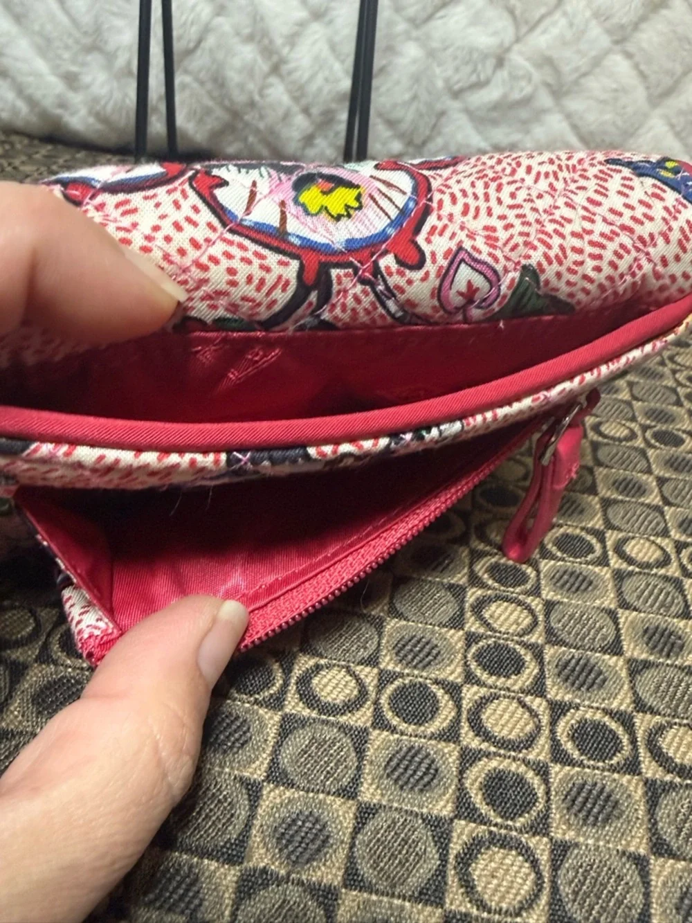 Vera Bradley ‘Stitched Flowers’ RFID Quilted Wallet - Picture 7 of 9